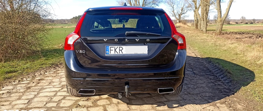 Volvo V60 cena 58500 przebieg: 265000, rok produkcji 2017 z Gniew małe 781